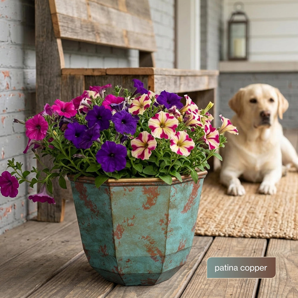 GROWSCAPE Shaina on patio with plants showing weather-resistant decorative use
