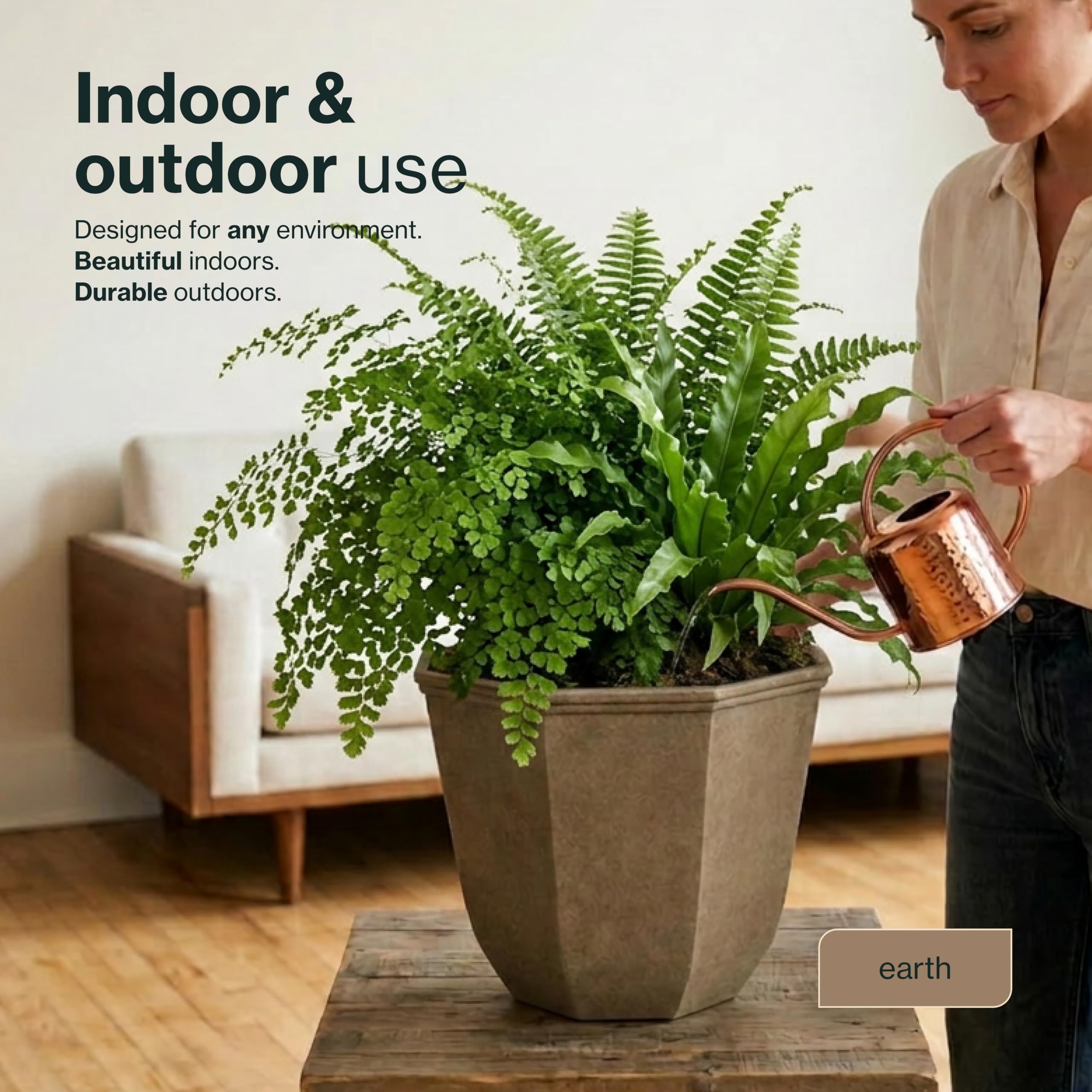 GROWSCAPE Shaina held by hands to show 15-inch scale and easy movement