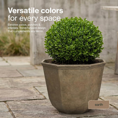 GROWSCAPE Shaina planter in use with leafy houseplant demonstrating portability