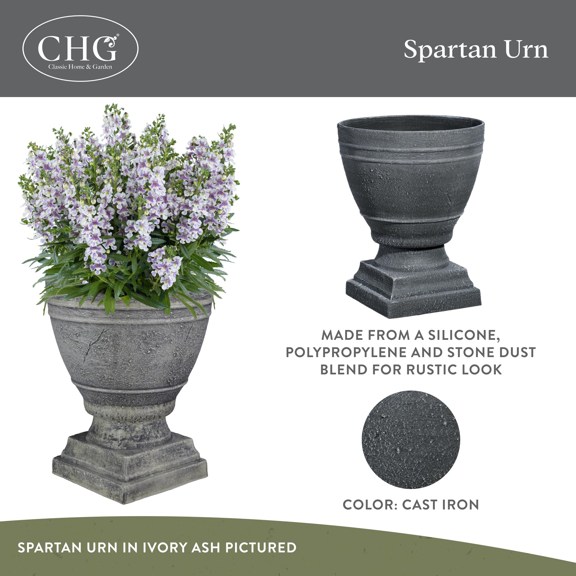 GROWSCAPE Spartan close-up of rim texture highlighting sturdy UV-resistant surface