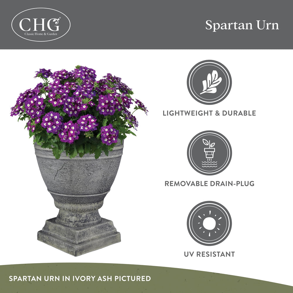 GROWSCAPE Spartan with 11" pot inside demonstrating easy seasonal swap capability