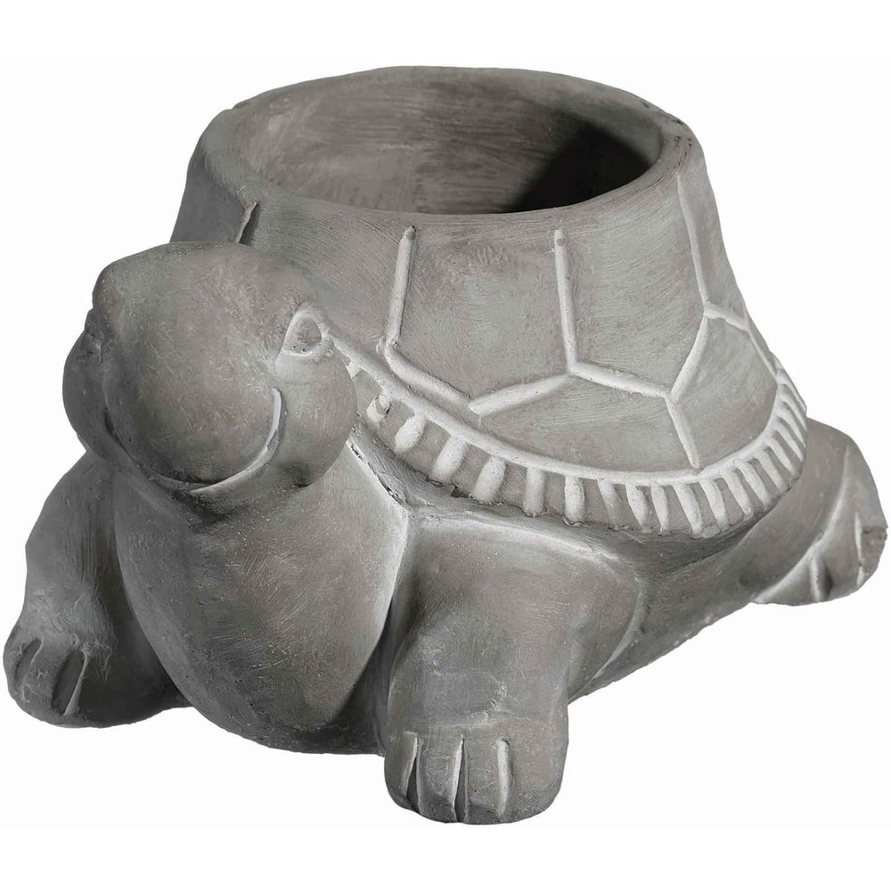 GROWSCAPE turtle planter front view showing clean silhouette and decorative appeal