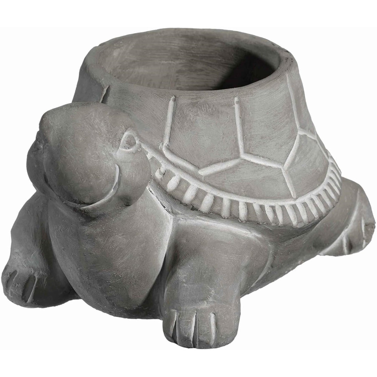 GROWSCAPE turtle planter front view showing clean silhouette and decorative appeal