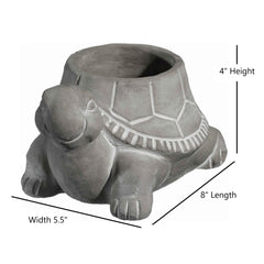GROWSCAPE turtle planter on a desk with succulent showing compact styling benefit