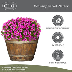 GROWSCAPE styled on a porch showing how the barrel brightens outdoor entryways