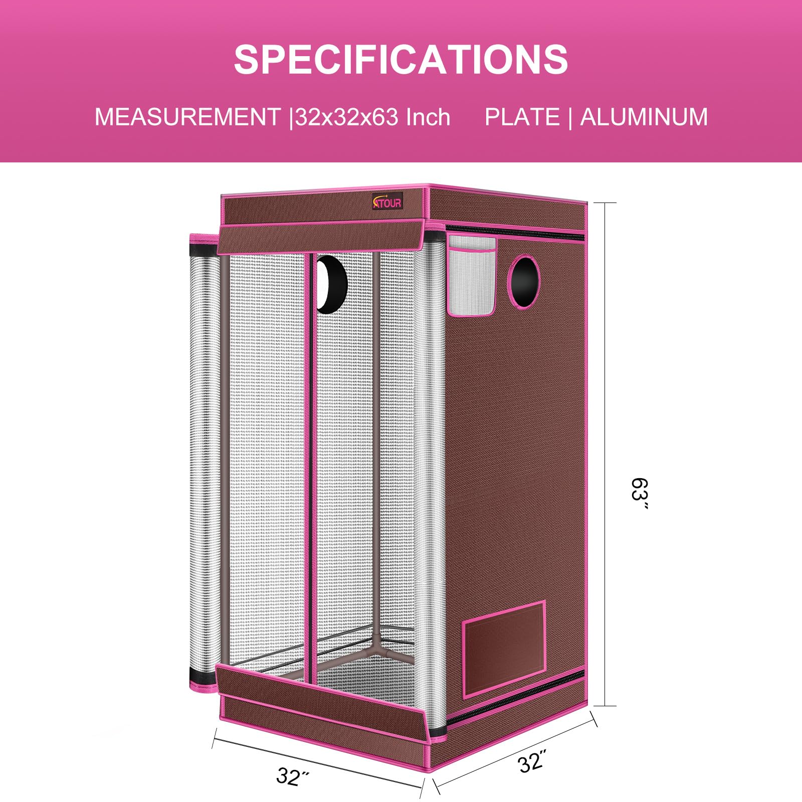 Growtent Garden tent set up indoors with lights and plants, space-saving cultivation benefit
