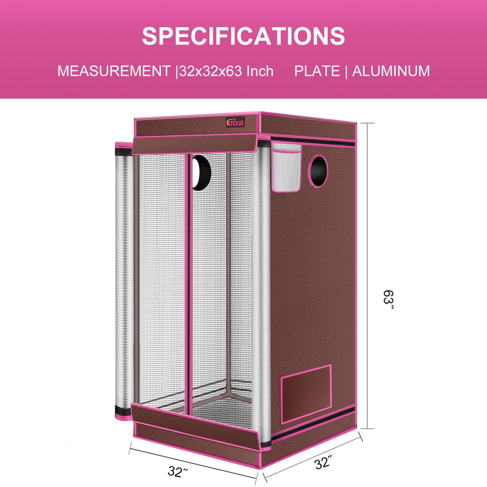 Growtent Garden tent set up indoors with lights and plants, space-saving cultivation benefit
