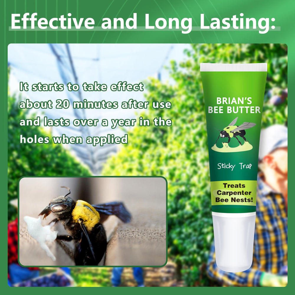 GRTRE bee butter applied to wood hole demonstrating targeted hole treatment