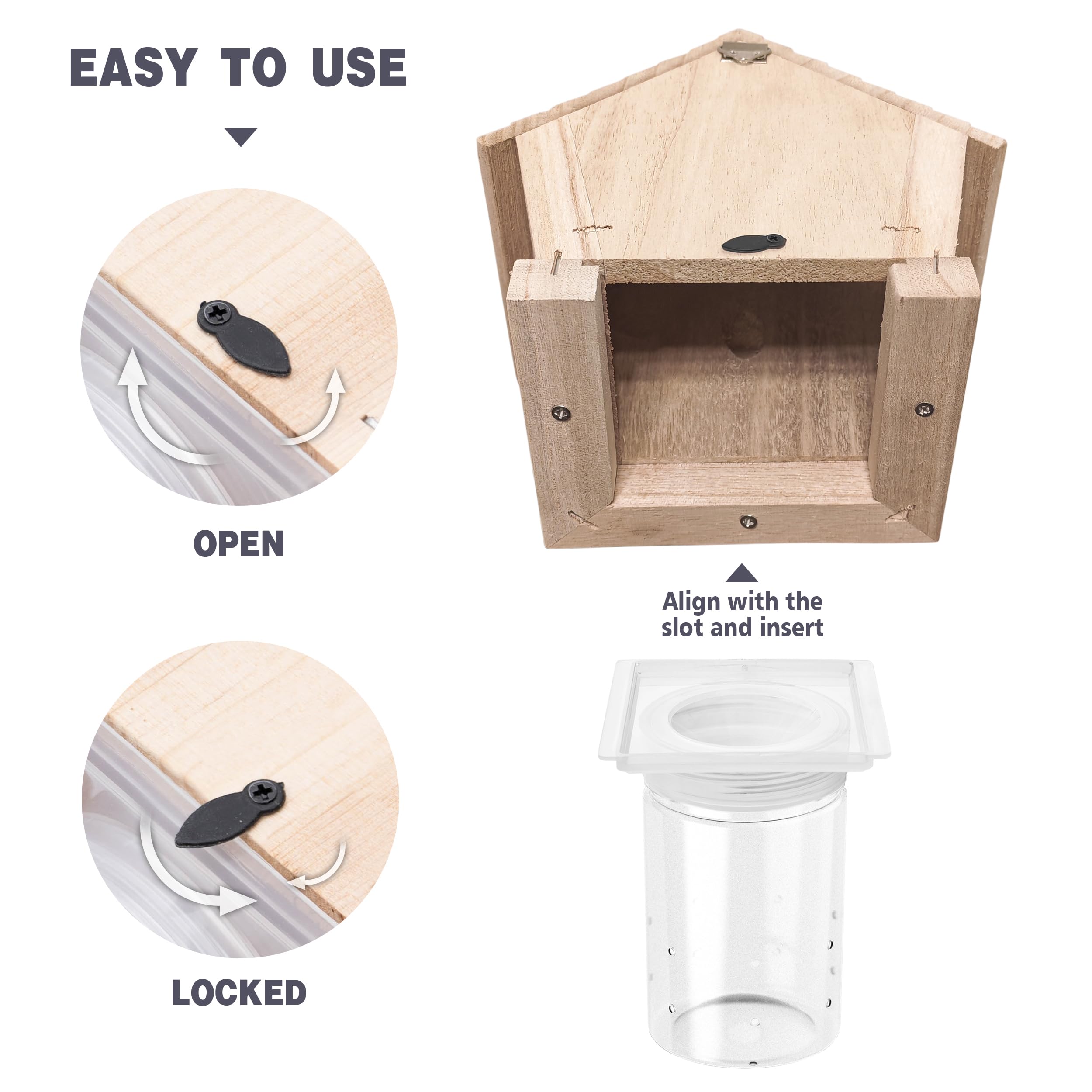 GRTRE two traps hung in garden offering double protection coverage