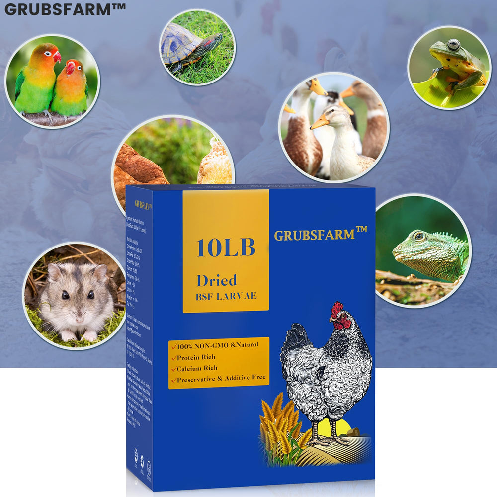 GRUBSFARM etiqueta con información nutricional y beneficios sostenibles visibles