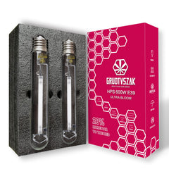 GRUOTVSZAK front view of 600W HPS bulb showing shape and bright output benefit