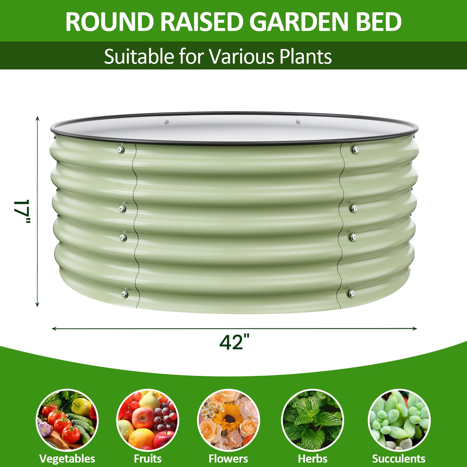 Gruper planter in use with person harvesting vegetables showing easy access benefit