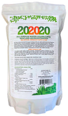 GS Plant Foods open bag close-up showing fine water-soluble powder texture