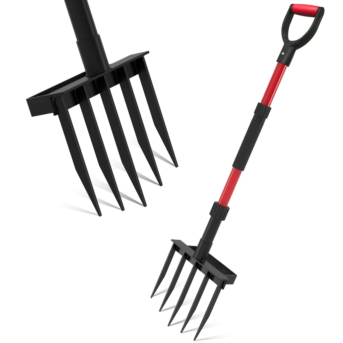GSBLUNIE front view of full 41-inch pitchfork displaying head and handle benefit durability