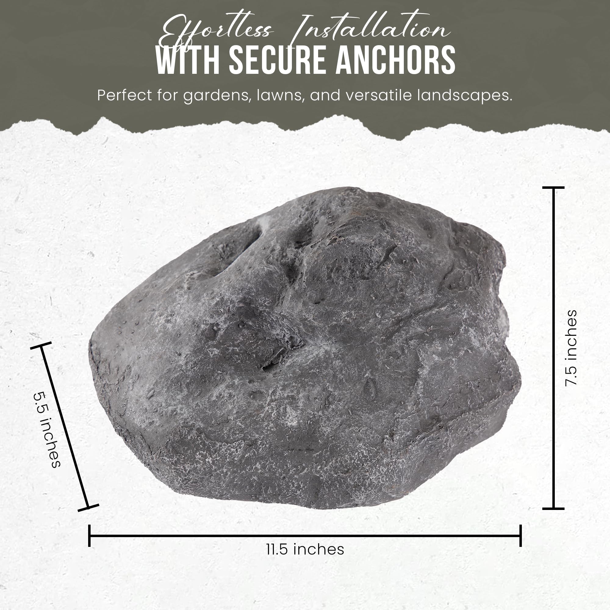 GSM Brands faux rock held by hand to show compact size and easy handling