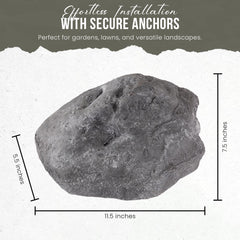 GSM Brands faux rock held by hand to show compact size and easy handling