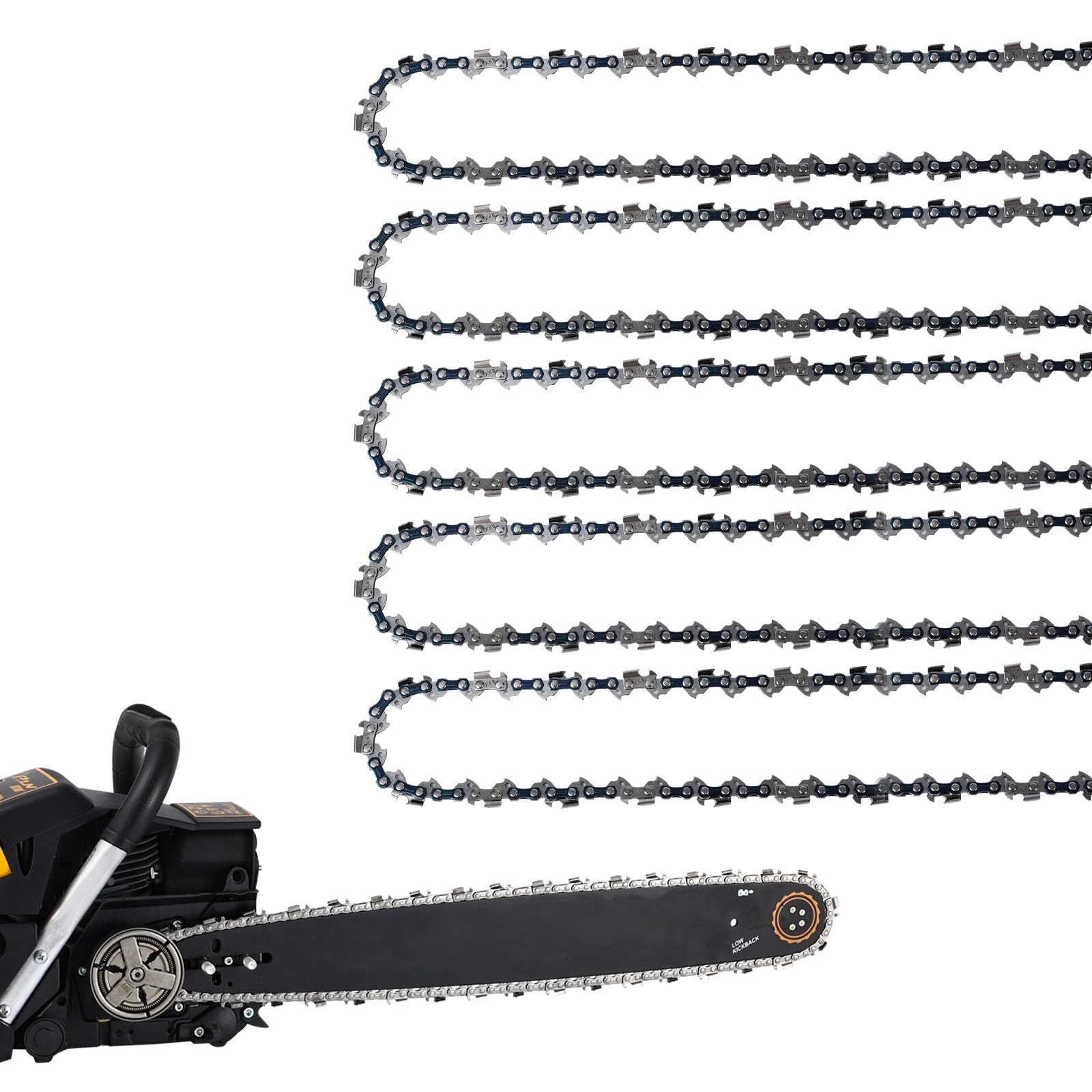 GSSHBR front view of 5-pack chains showing value and ready replacement