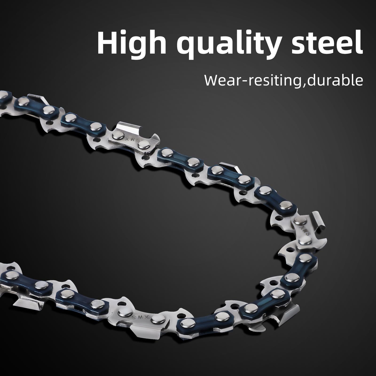 GSSHBR chain beside measuring tape showing precise 18 inch fit