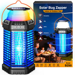 GTERT front view showing zapper grid and lantern, portable insect control