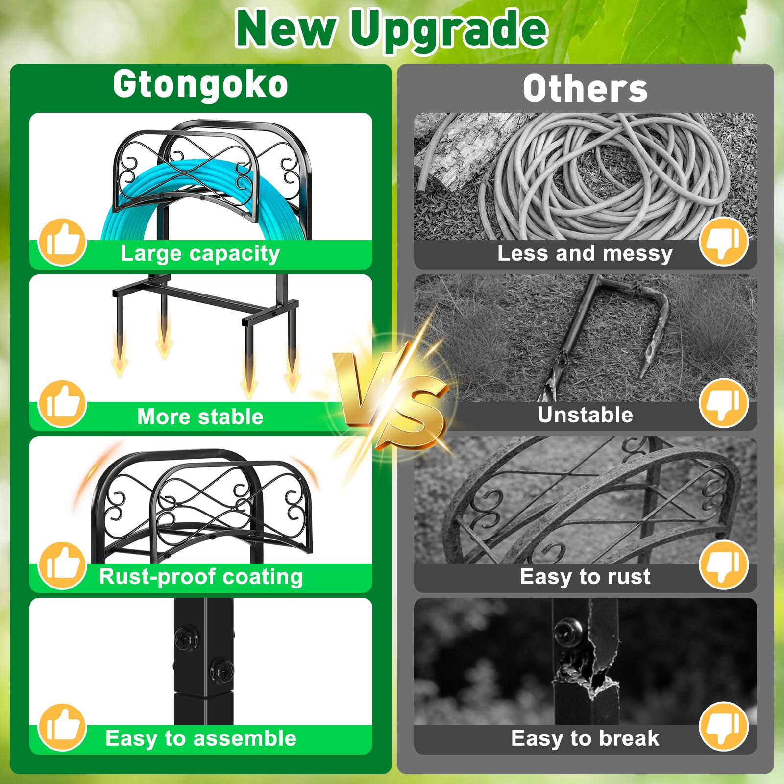Gtongoko four-prong base driven into soil demonstrating extra stability and anti-tip grip