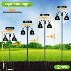 Gtongoko close-up of 5-prong ground base offering improved anchoring and stability