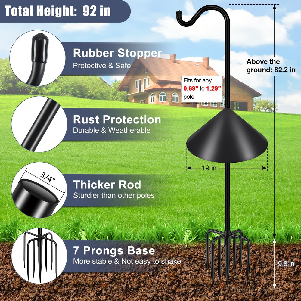 Gtongoko detailed 7-prong ground base offering secure anchoring