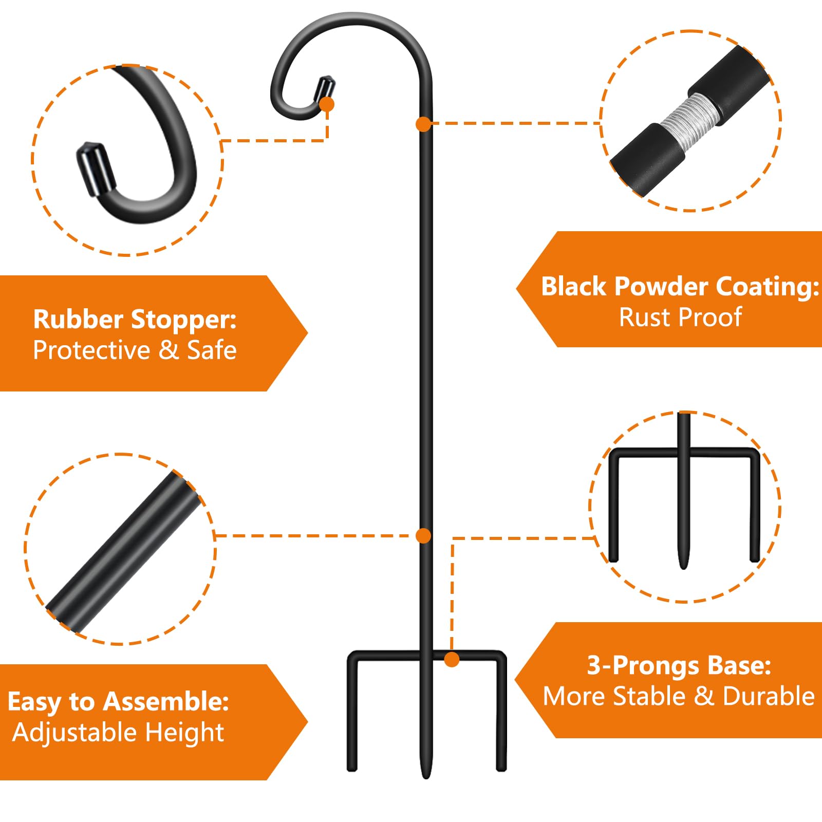Gtongoko screw-in extender connection demonstrating adjustable height convenience