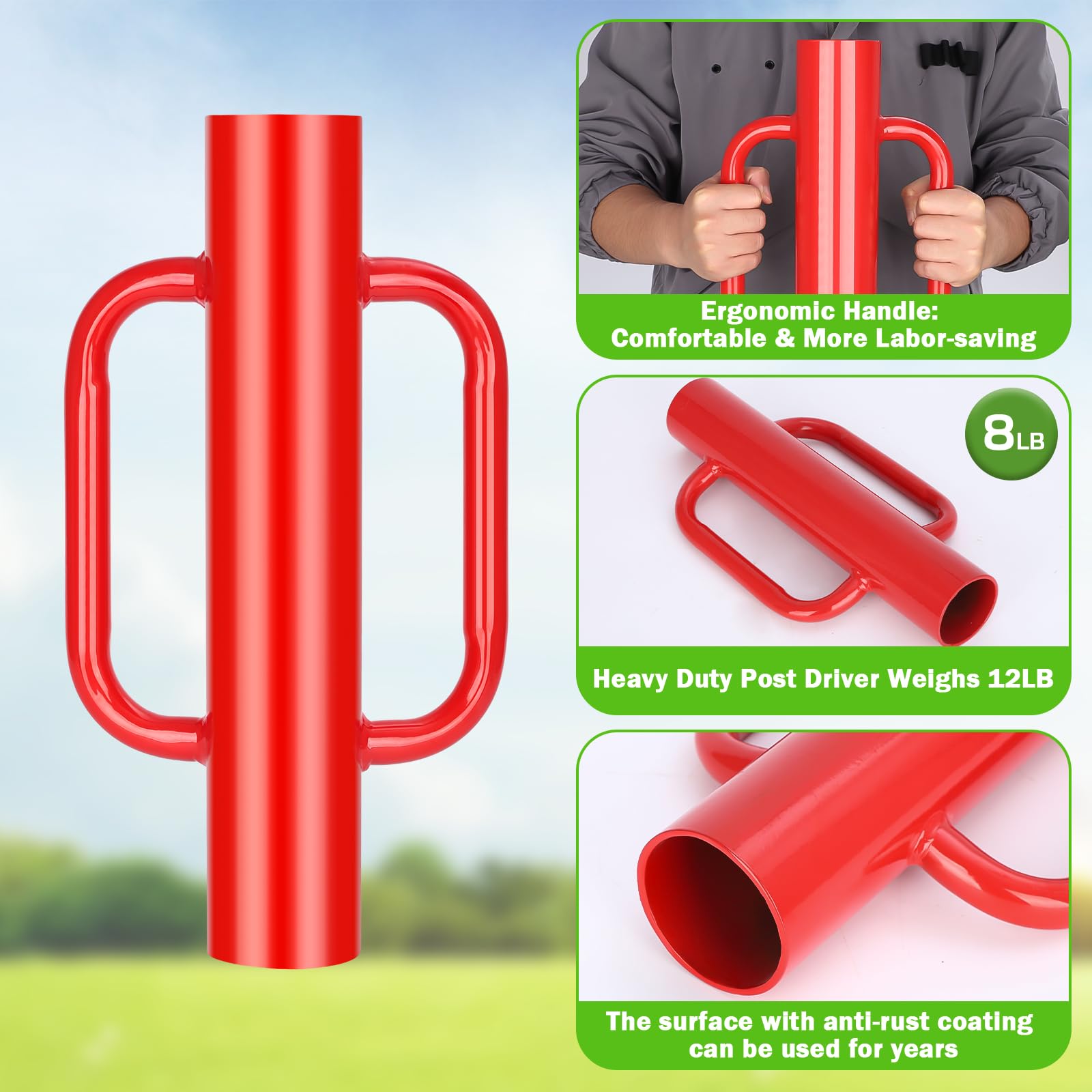 Gtongoko dual loop handles being gripped demonstrating ergonomic control and reduced fatigue