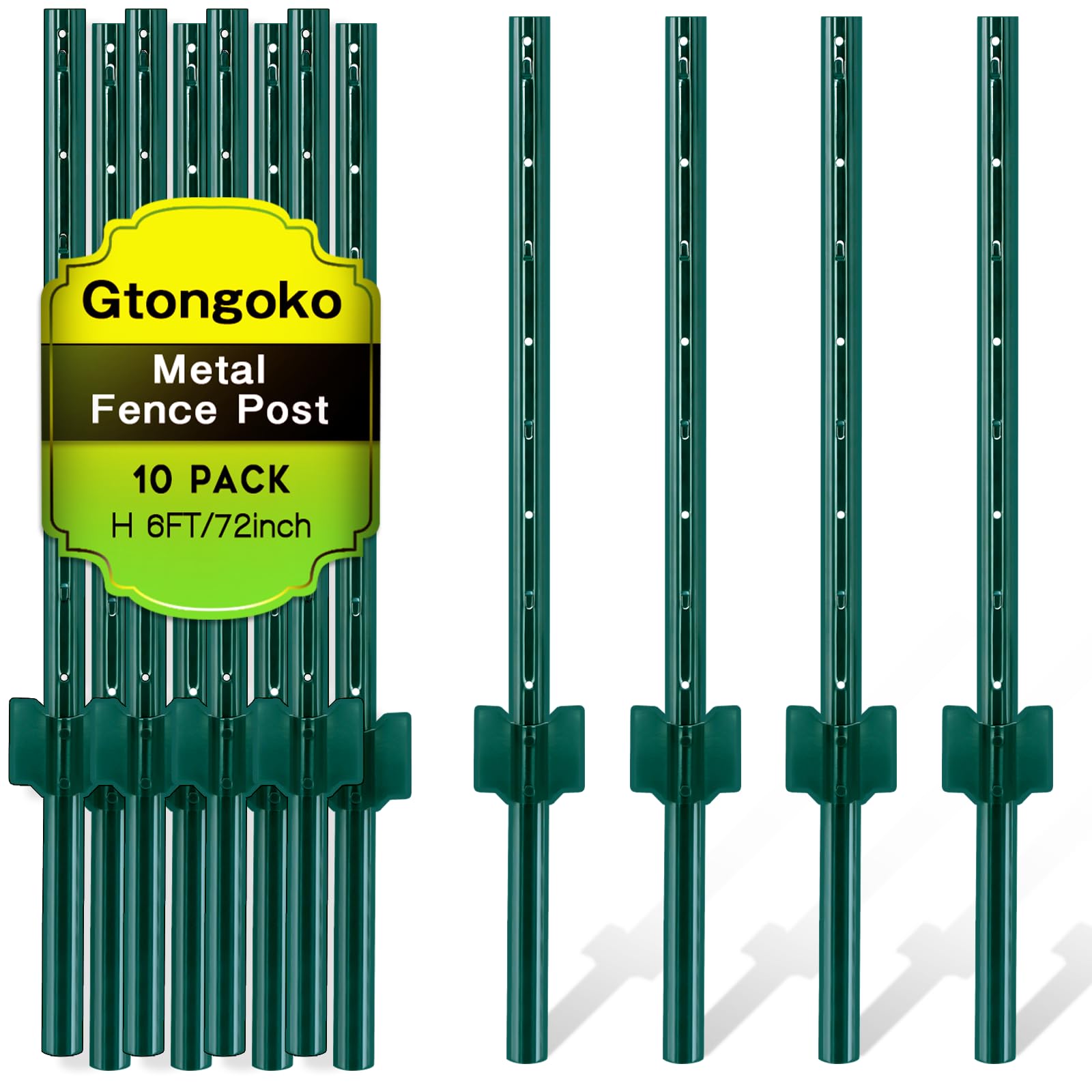 Gtongoko front view of 10-pack posts showing full set and packaging benefit