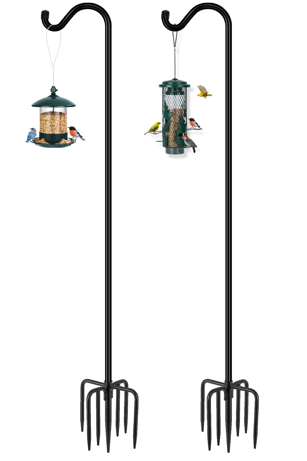 Gtongoko front view assembled showing full height and classic black finish benefit: clear placement guide