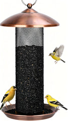Gtongoko copper tube feeder front view showing durable all-metal design and capacity benefit