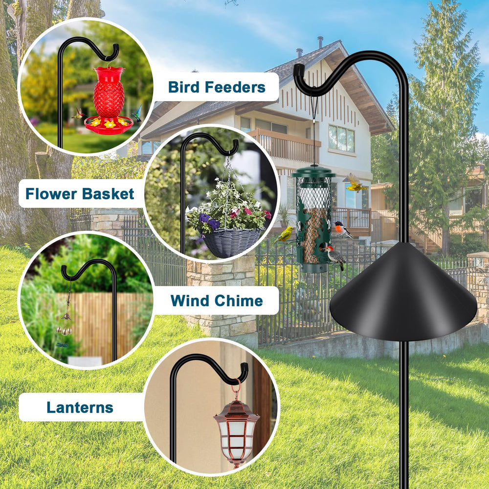 Gtongoko hook suspending a bird feeder for effortless hanging