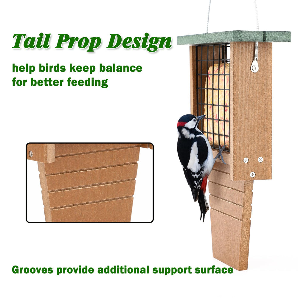 Gtongoko open lid while refilling suet cake for quick maintenance
