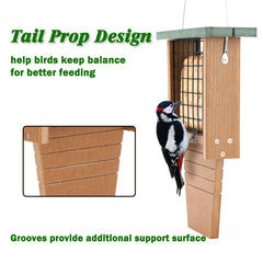 Gtongoko open lid while refilling suet cake for quick maintenance