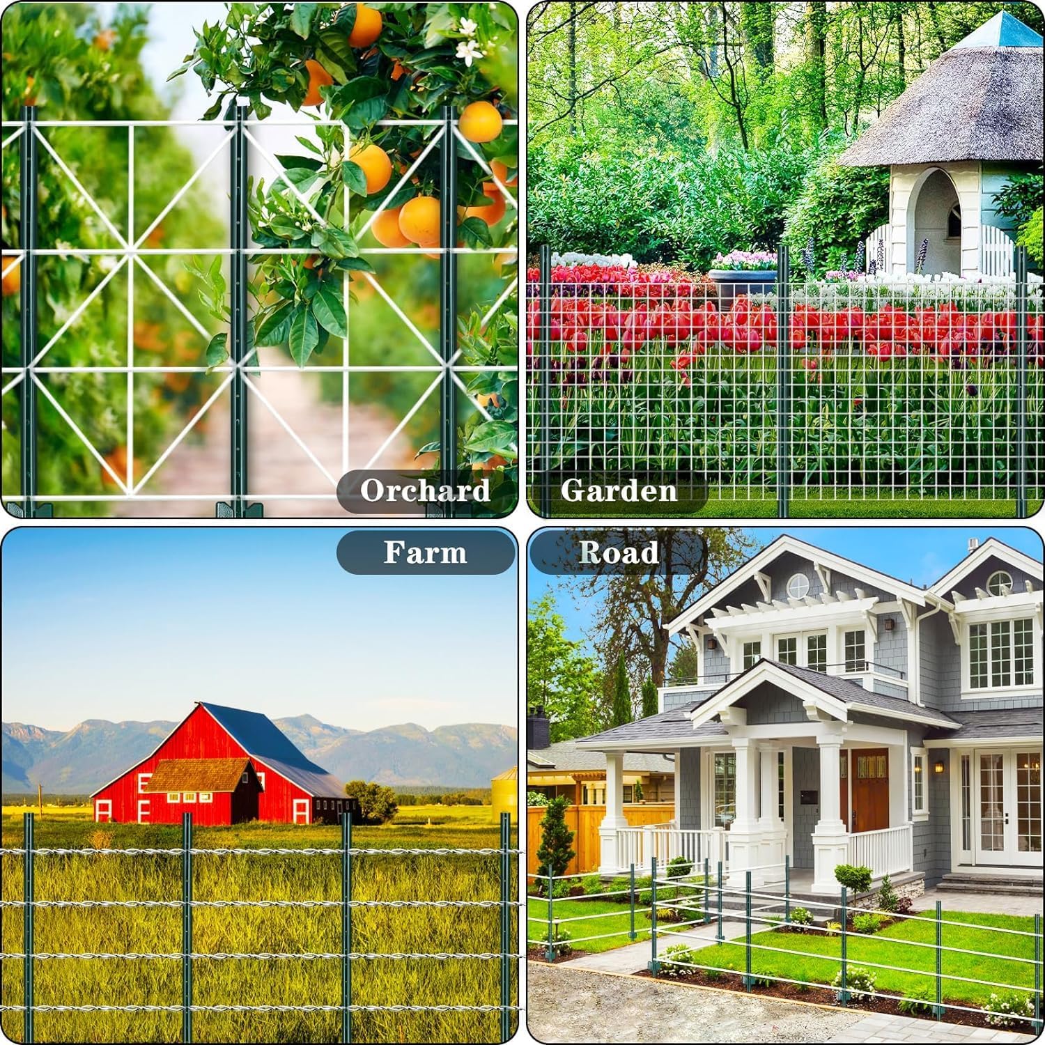 Gtongoko posts in backyard fence scene illustrating tidy boundary protection