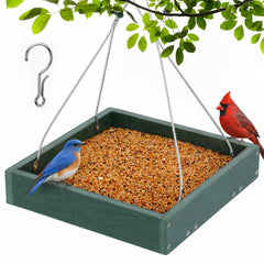 Gtongoko front view of hanging platform feeder showing stable feeding area and capacity