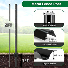 Gtongoko pointed tip detail for no-dig installation and faster post driving