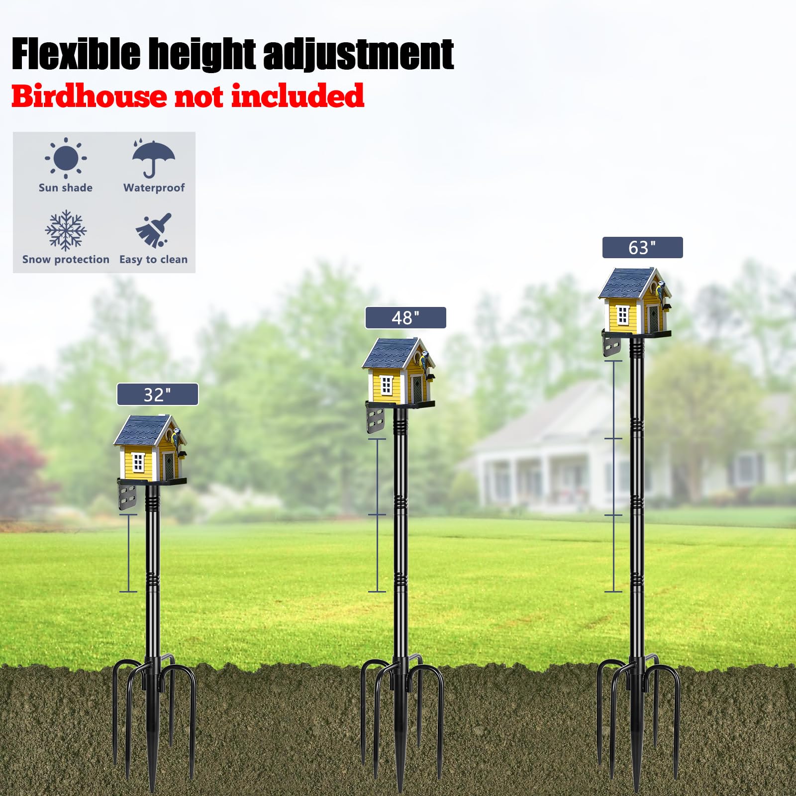Gtongoko threaded pole sections detail highlighting easy tool-free assembly