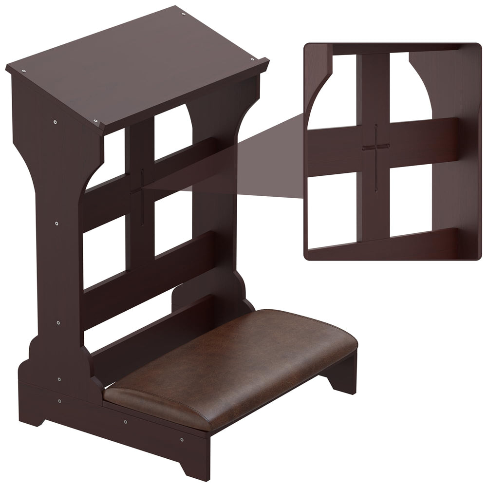 Gtouse prayer bench assembled in a living room offering a peaceful space