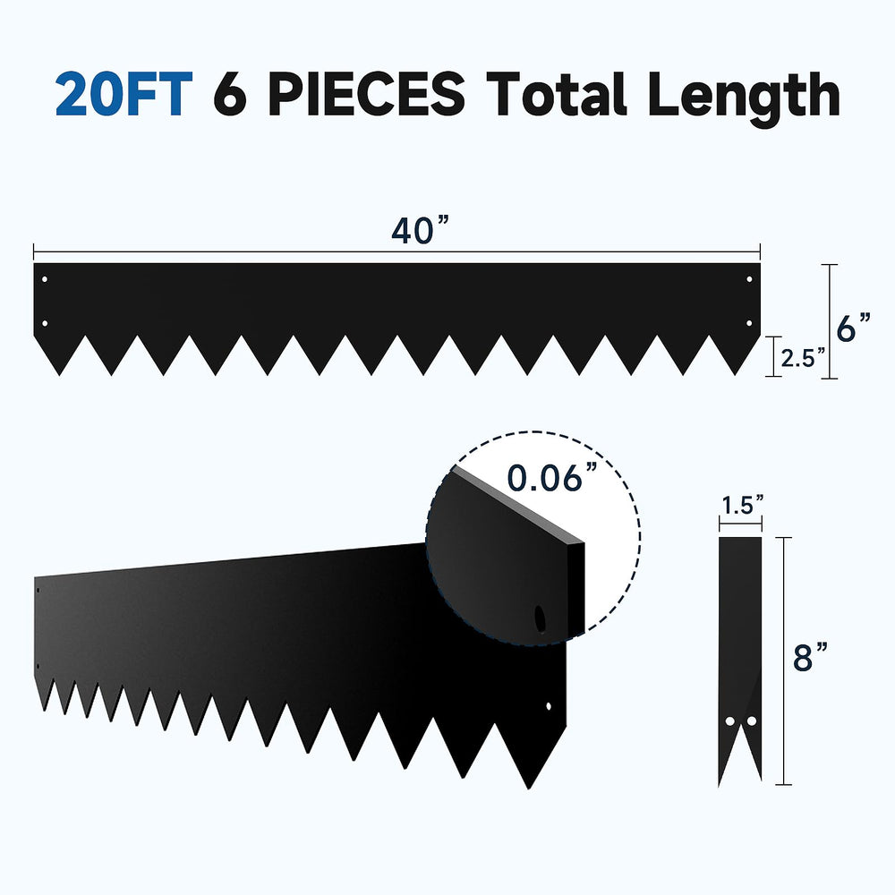GTSABWAY closeup of serrated teeth on edging showing soil grip and stability benefit