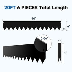 GTSABWAY closeup of serrated teeth on edging showing soil grip and stability benefit