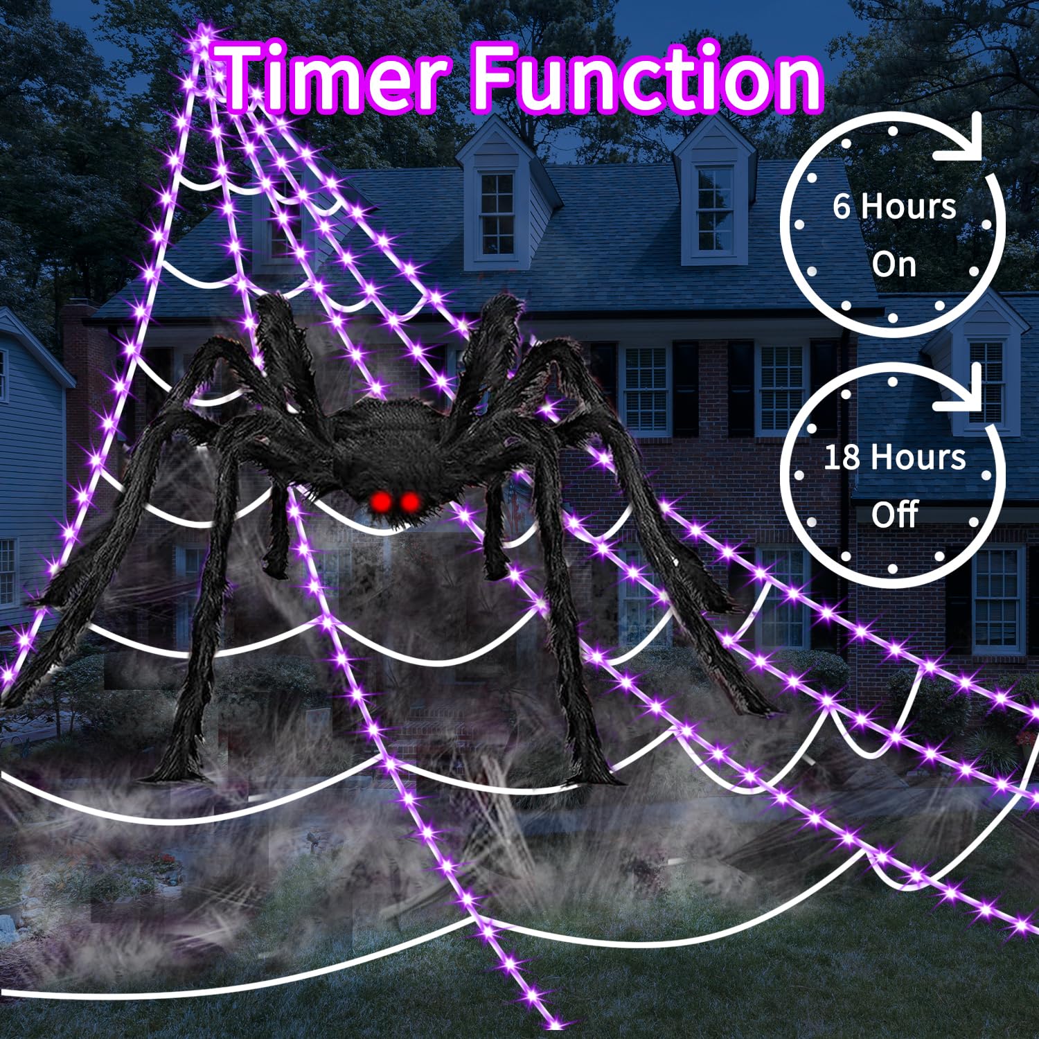 GTYZZH spider beside doorframe demonstrating scale and visual impact