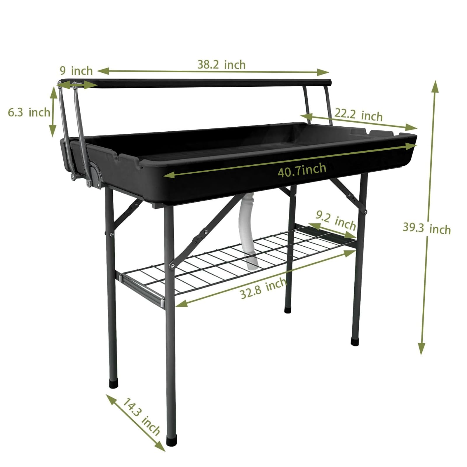 GUAGUA cooler table top surface holding drinks and plates for practical serving