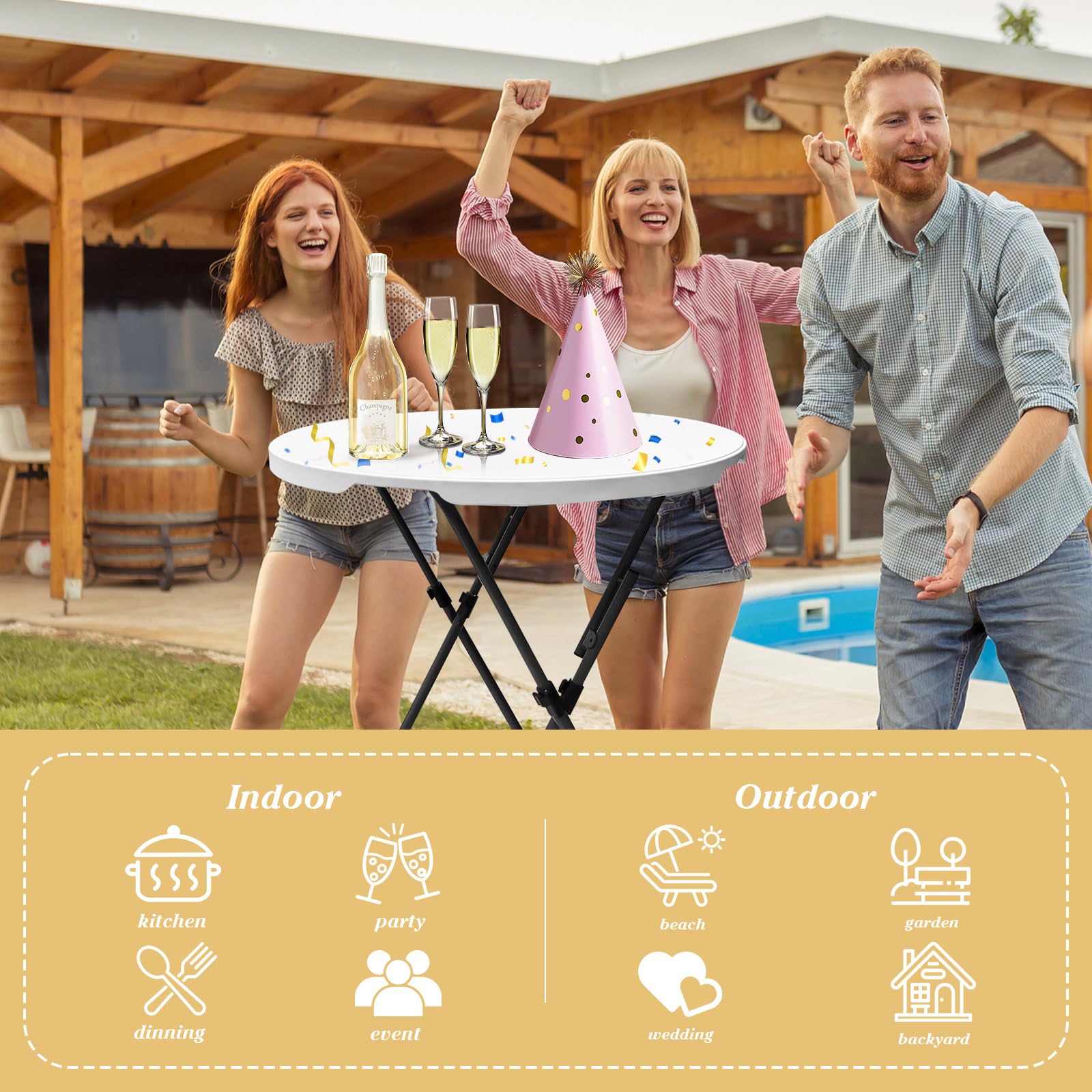 GUAGUA table styled with drinks and décor showing social gathering readiness