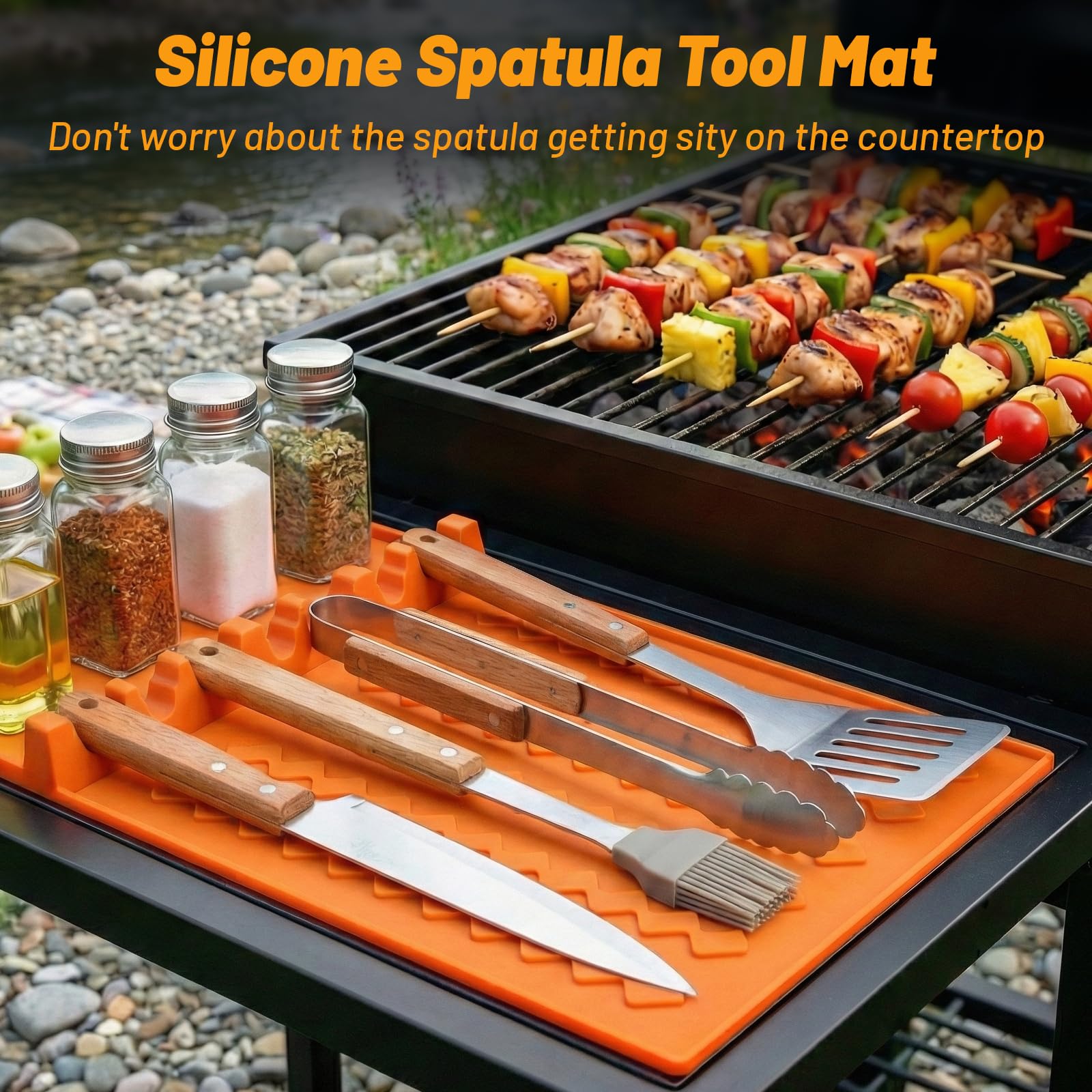 GuanBoXin outdoor grill setup showing easy transport and serving