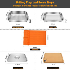 GuanBoXin shallow tray plated steak ready to serve and present