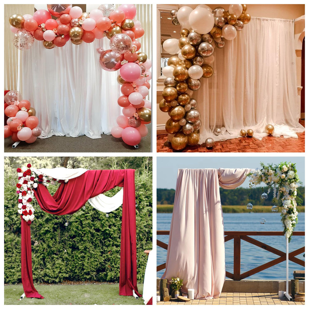 GUATTINE arch staged at wedding ceremony providing elegant photo backdrop