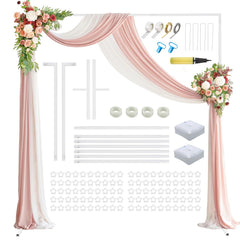 GUATTINE square arch front view showing clean white frame and styling benefit