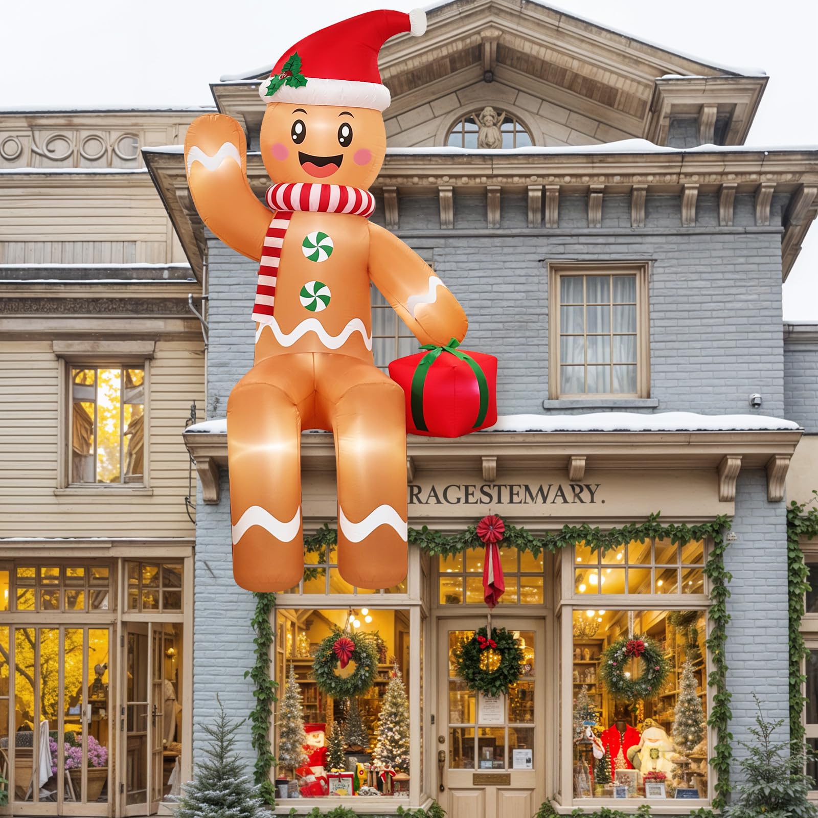 GUDELAK inflatable near house to show 10ft scale for impactful display