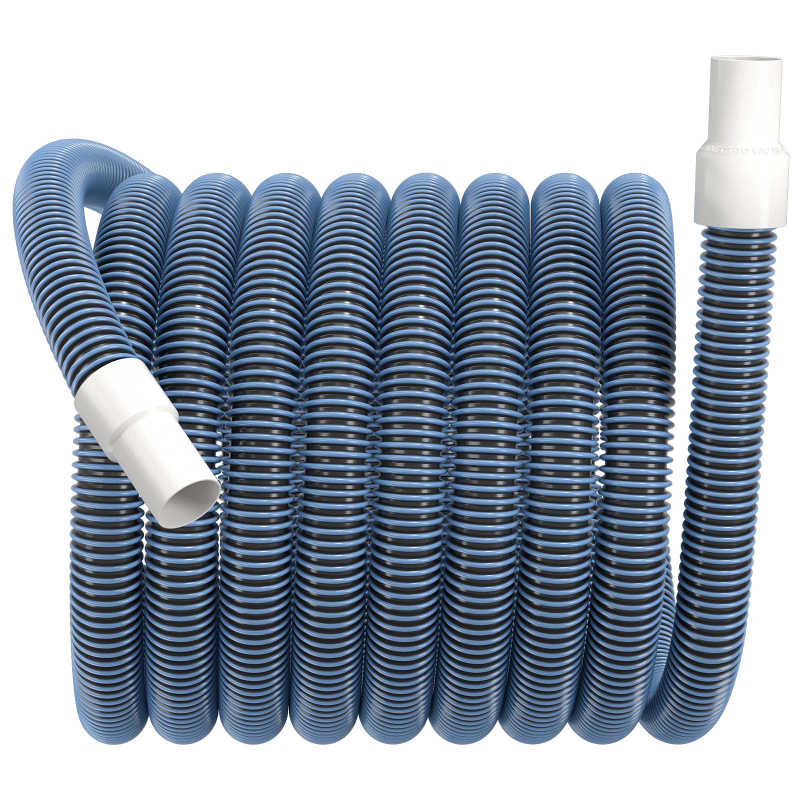 GUEQUITLEX front view of vacuum hose showing length and benefits